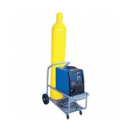Saf-T-Cart Single Cylinder Truck With 4 Casters and 22in. X 22in. Base Plate, 20in. Cylinder Capacity MM-8